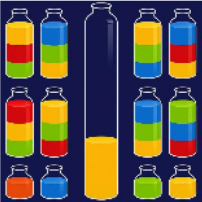 瓶子倒水小游戏